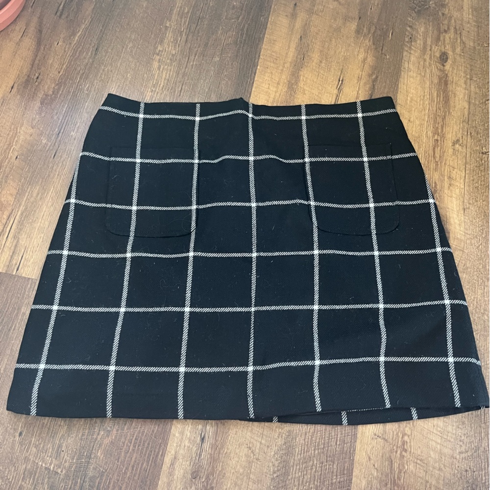 Madewell Window Pane Skirt